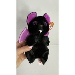 Ty Beanie Boos - BATISTE the Halloween Bat (6 Inch) NEW MWMTs Stuffed Animal Toy